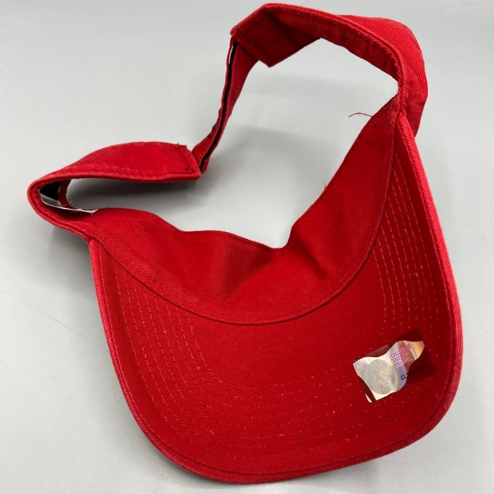 NC State Wolfpack Visor Hat Men Red Adidas NCA Strap‎ Back Cap - Picture 5 of 7